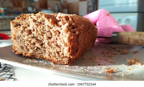 gray bread on a plate
