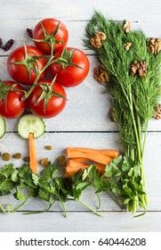 Still life healthy food on a wooden background for rostics style